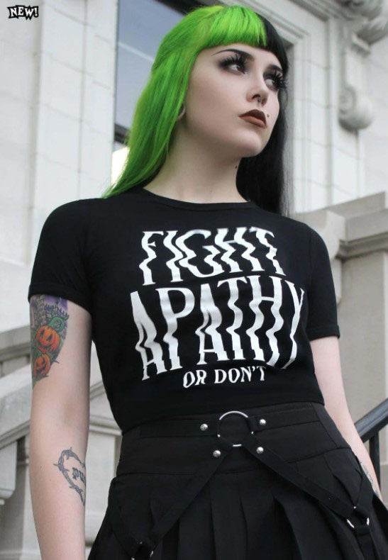 Killstar "Fight Apathy" Ringer Tee T-Shirt