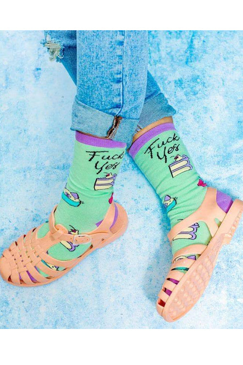 Punky Pins F*ck Yes Cake Socks