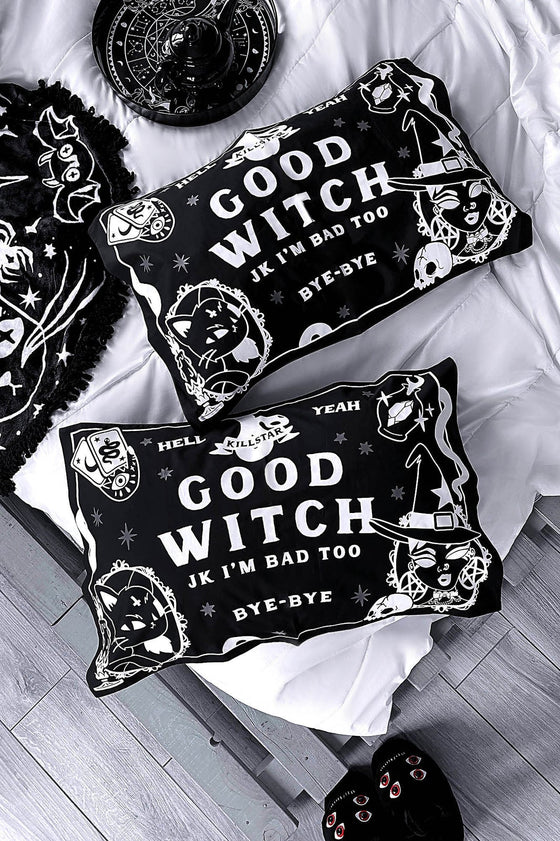 Killstar Good Witch Pillowcase Set GLOW IN THE DARK DETAILS!