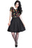 Hell Bunny Greta Skater Skirt in Black
