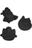 Killstar Ghost Kitty Cookie Cutters Set of 3