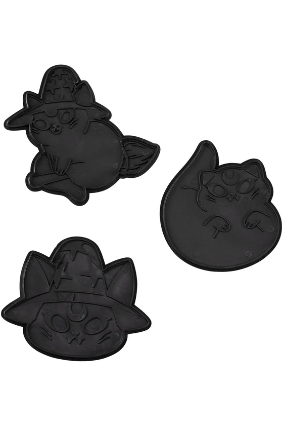 Killstar Ghost Kitty Cookie Cutters Set of 3