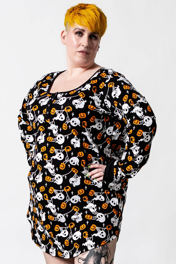 Killstar Haunted Pumpkin Sleep Dress Nightie Ghosts