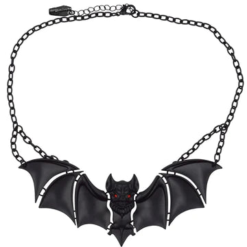 Kreepsville 666 Creature Of The Night Bat Black Necklace