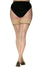 Pamela Mann Curvy Super-Stretch Jive Seamed Stay-up Stockings in Nude/Black with Nude Tops