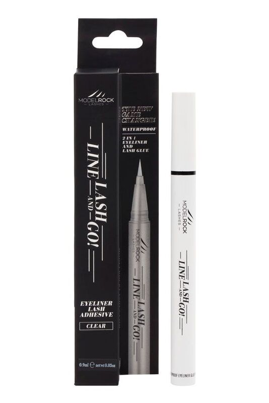 Model Rock LINE-LASH-GO! 2 in 1 Adhesive Eyeliner Glue Pen in Clear