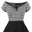 Dolly & Dotty Lily Swing Dress in Monochrome Gingham