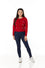 Timeless London Lily Chunky Cardigan in Red