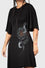 Killstar Maple Asymmetric Dress with Snake Print and Mesh Feature