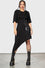 Killstar Maple Asymmetric Dress with Snake Print and Mesh Feature