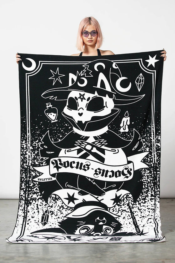 Killstar Meow-Gical Large Towel with Cat Print