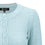 MAK Sweaters Chunky Vintage Knit Cardigan with 3/4 Sleeves in Light Blue