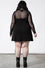 Killstar Morning 2-Piece Dress Mesh Top AND Cami Dress "Not a Morning Person"