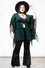 Killstar Mythic Mind Velvet Kimono in Emerald Green Festival Ready Unicorns