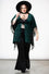 Killstar Mythic Mind Velvet Kimono in Emerald Green Festival Ready Unicorns