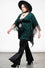 Killstar Mythic Mind Velvet Kimono in Emerald Green Festival Ready Unicorns