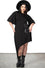 Killstar Maple Asymmetric Dress with Snake Print and Mesh Feature