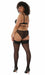 Pamela Mann Curvy Super-Stretch Jive Seamed Stay-up Stockings in Black/Black