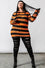 Killstar Pumpkin Punk Knit Jumper Black and Orange