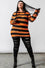 Killstar Pumpkin Punk Knit Sweater Black and Orange