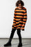 Killstar Pumpkin Punk Knit Sweater Black and Orange