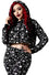 Killstar Purr Off Cropped Hoodie in Black Cat Print!