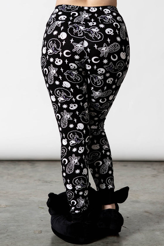 Killstar Purr Off Lounge Leggings Cat Print!