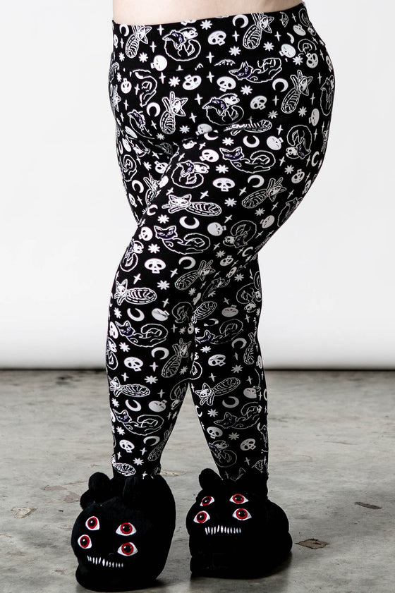 Killstar Purr Off Lounge Leggings Cat Print!