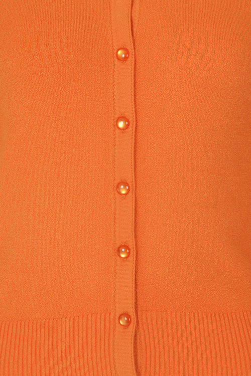 Hell Bunny Paloma Cardigan in Orange