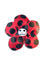 Krazy Daisy in Red with Black Polka Dots