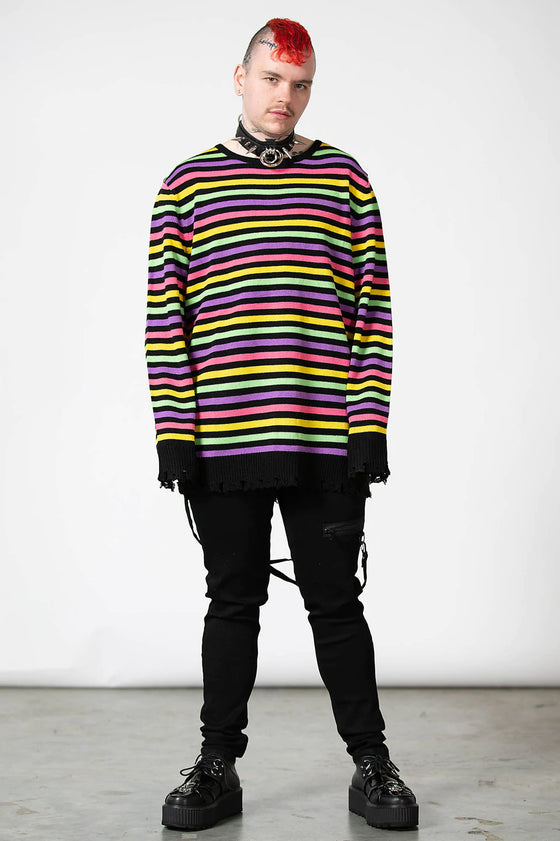 Killstar Rainbow Warrior Knit Jumper