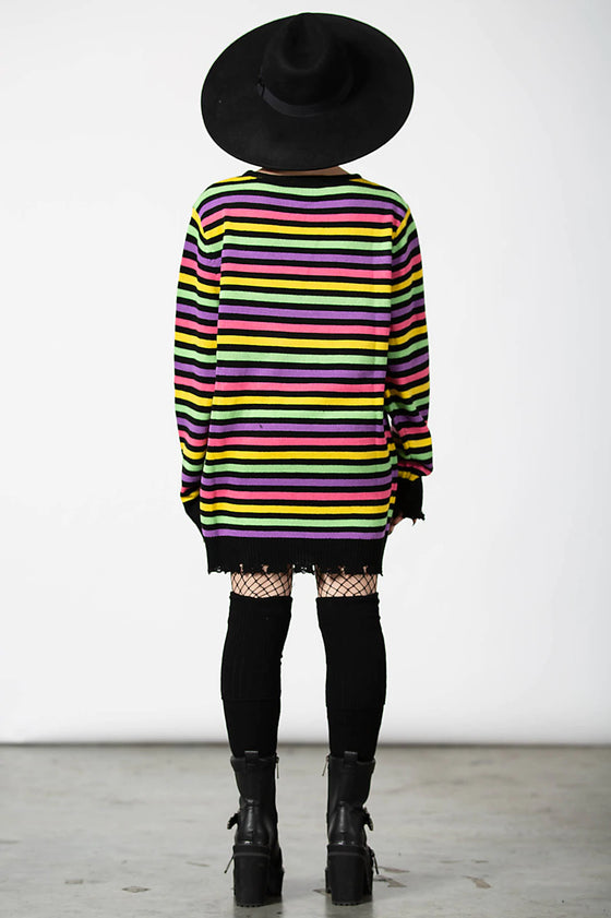 Killstar Rainbow Warrior Knit Jumper