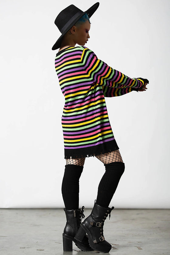 Killstar Rainbow Warrior Knit Sweater