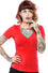 Sourpuss Ramona Top in Red