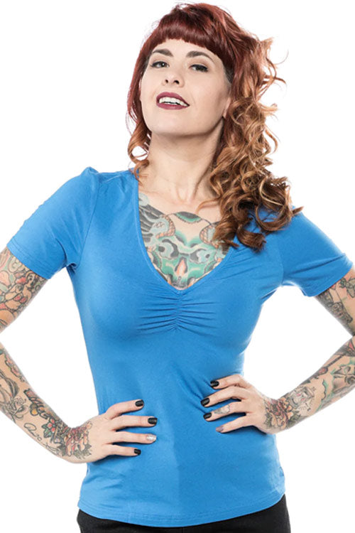 Sourpuss Ramona Top in Blue