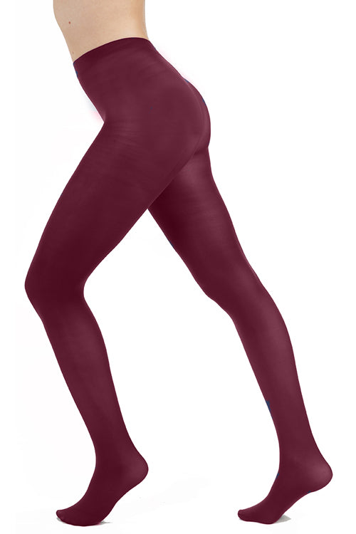 Pamela Mann Hosiery 50 Denier Opaque Pantyhose in Damson