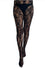 Pamela Mann Hosiery Fishnet Rose & Skull Tights in Black