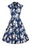 Lady Vintage Eva Dress in Polka Dot Floral