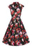 Lady Vintage Eva Dress in Red Roses