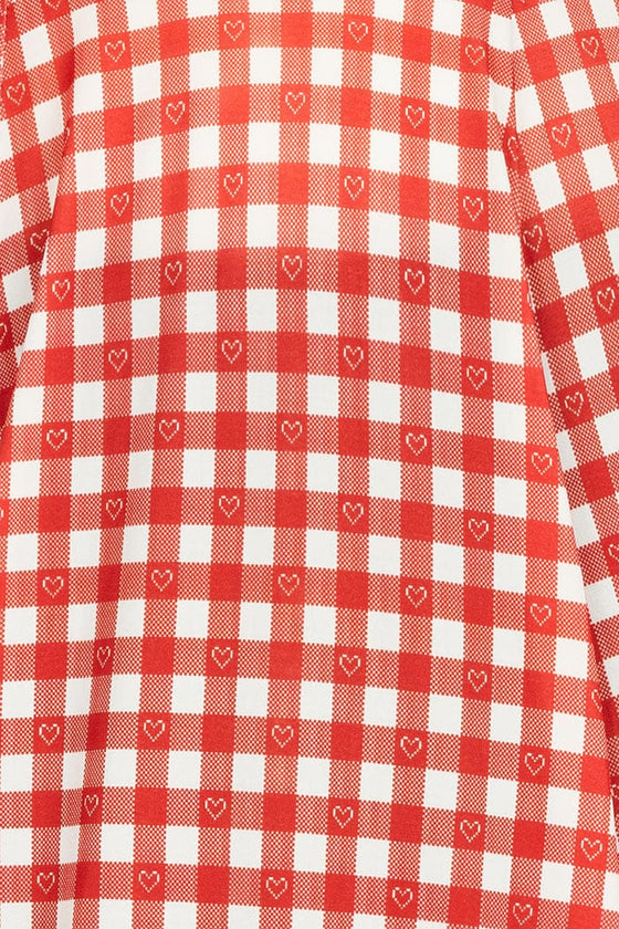 Lady Vintage Lyra Dress in Heart Gingham