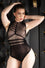 Pamela Mann Hosiery 'Entice' Strappy Bodysuit in Black Sexy Burlesque Lingerie
