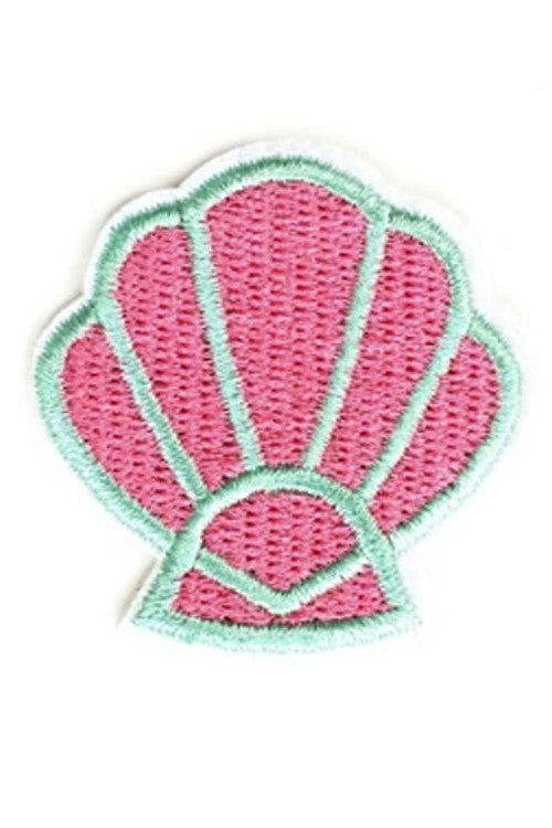 Kitty Deluxe Iron on Patch of Mini Mermaid Shell