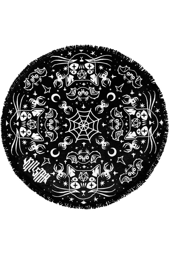 Killstar Spoopy Round Blanket