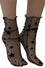 Pamela Mann Velvet Star Mesh Slouch Ankle Socks in Black