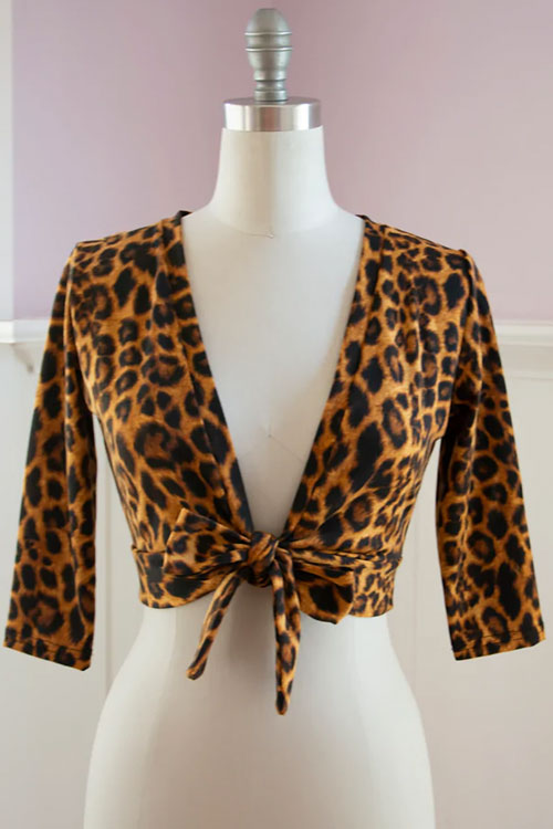 Heart of Haute Sweet Sweater in Leopard Print Soft and Stretchy