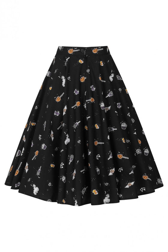 Hell Bunny Trick or Treat 50's Skirt