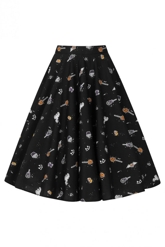 Hell Bunny Trick or Treat 50's Skirt