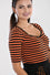 Hell Bunny Warlock Top in Orange and Black