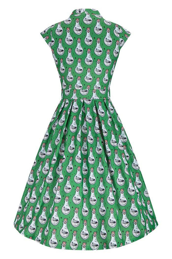 Lady Vintage Eva Dress in Potions Print