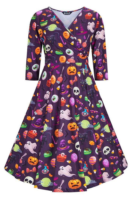 Lady Vintage Lyra Dress in Brain Food